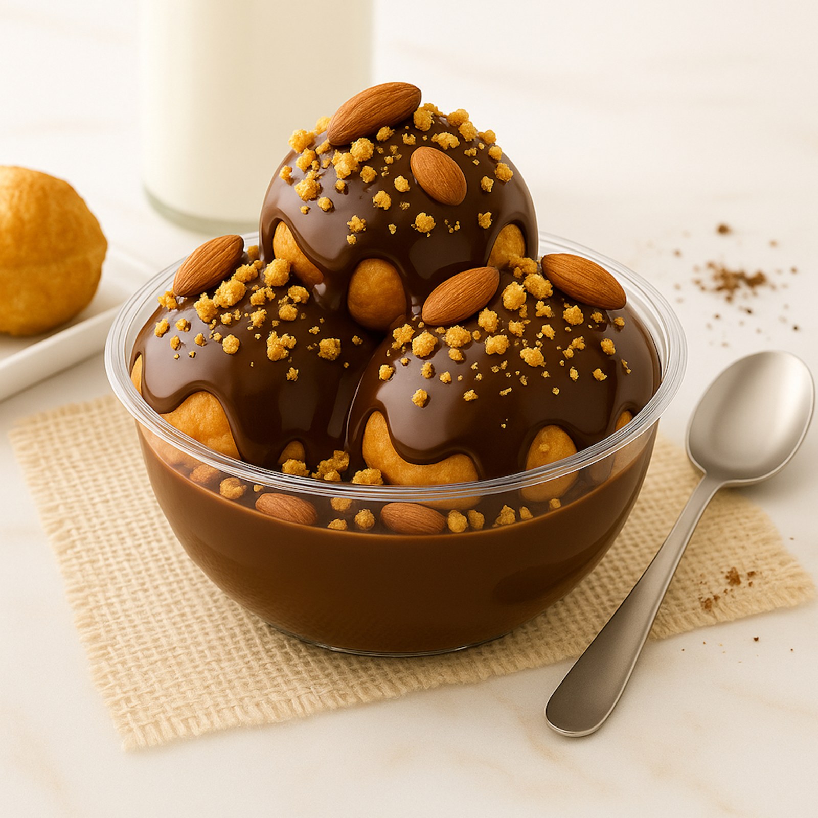 Antep Fıstıklı Çıtır Kıtırlı Profiterol (300 gr.)