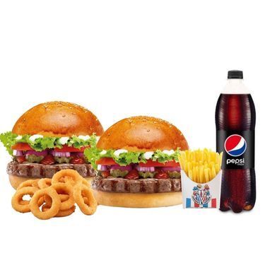 2'li Jr. Classic Burger Menü (2 Kişilik)