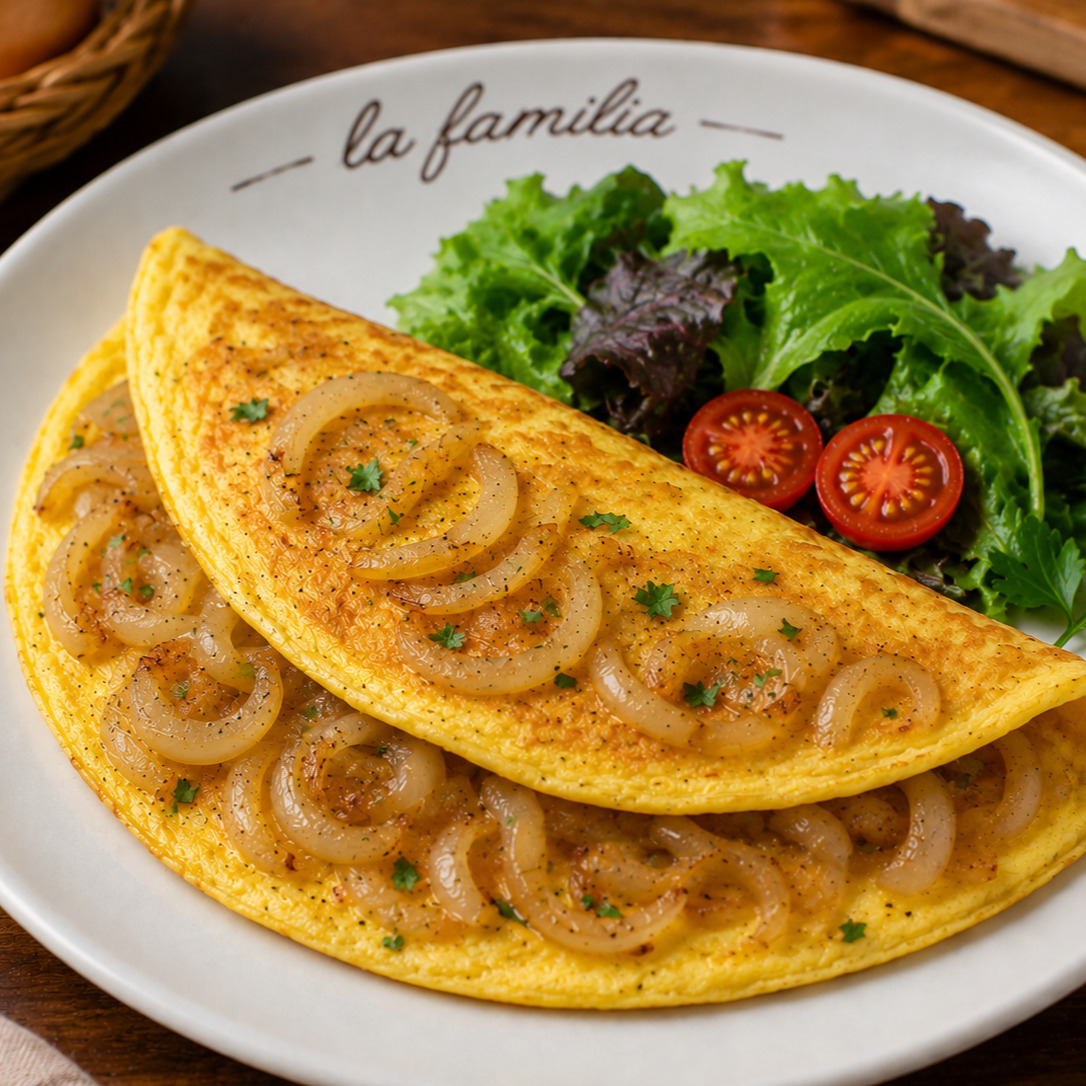Sahanda Soğanlı Omlet