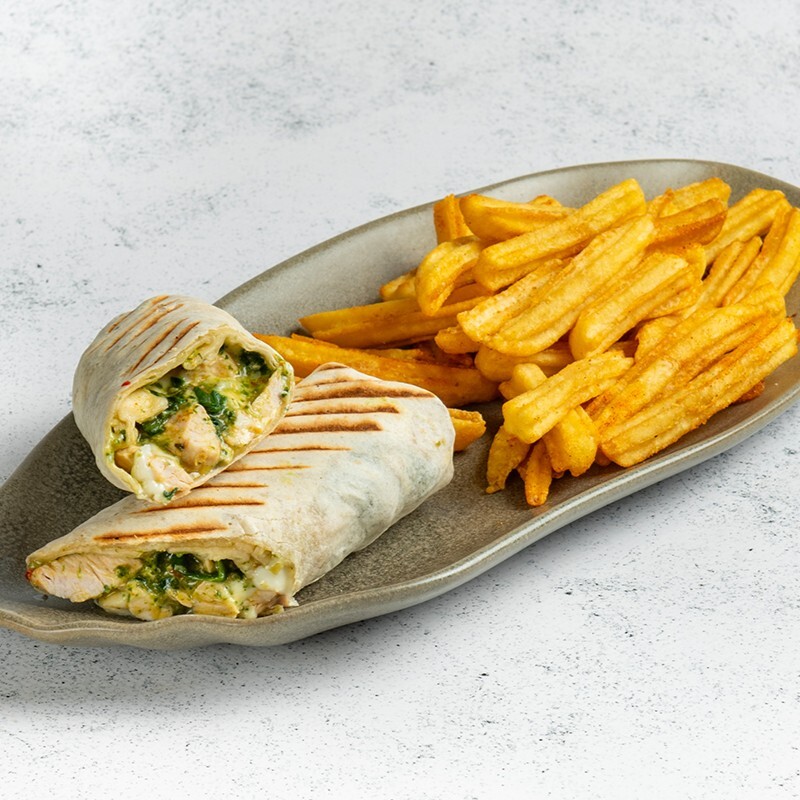 Pesto Soslu Tavuk Dürüm (1061,14 KCal)