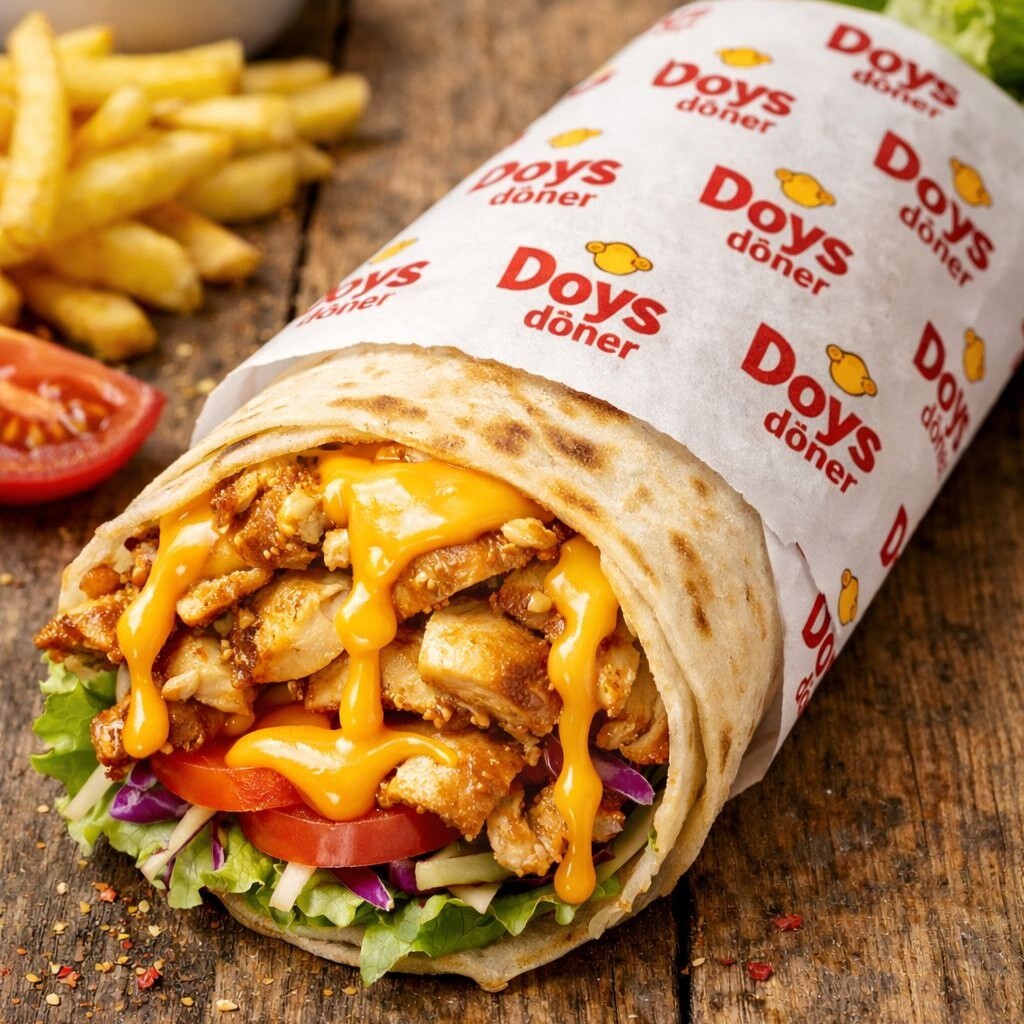 Cheddarlı Döner Dürüm (150 gr)