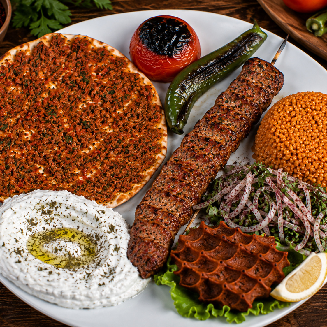 1 Şiş Adana 1 Lahmacun