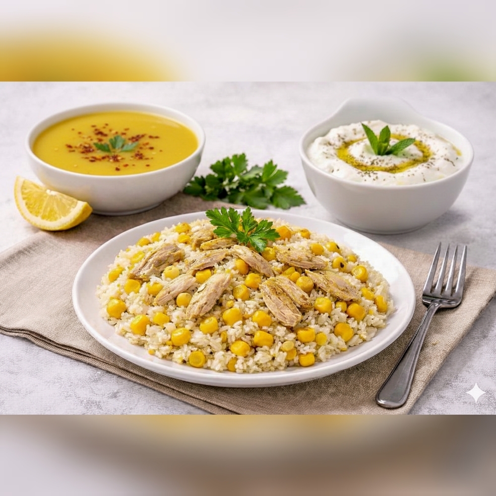 Tavuklu Mısırlı Pilav Menü 7