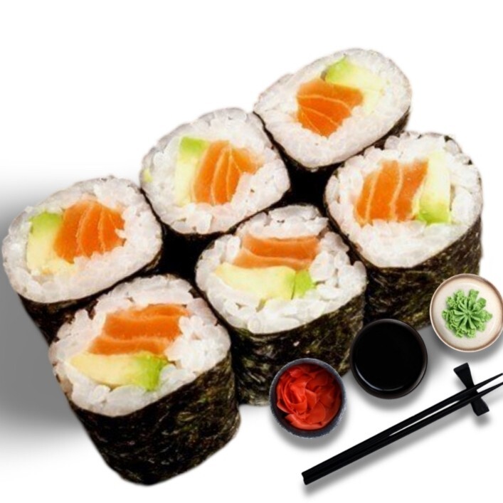 189- Avokado Sake Maki Roll (6 Pcs.)