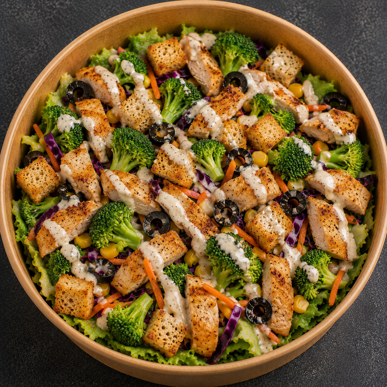 Tavuklu Brokoli Salatası