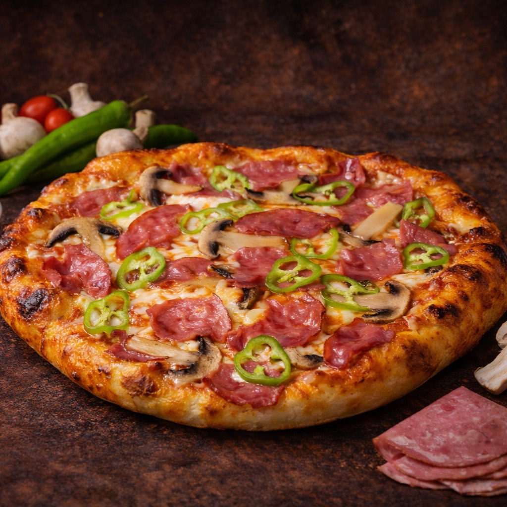 Füme Etli Pizza (Küçük Boy)