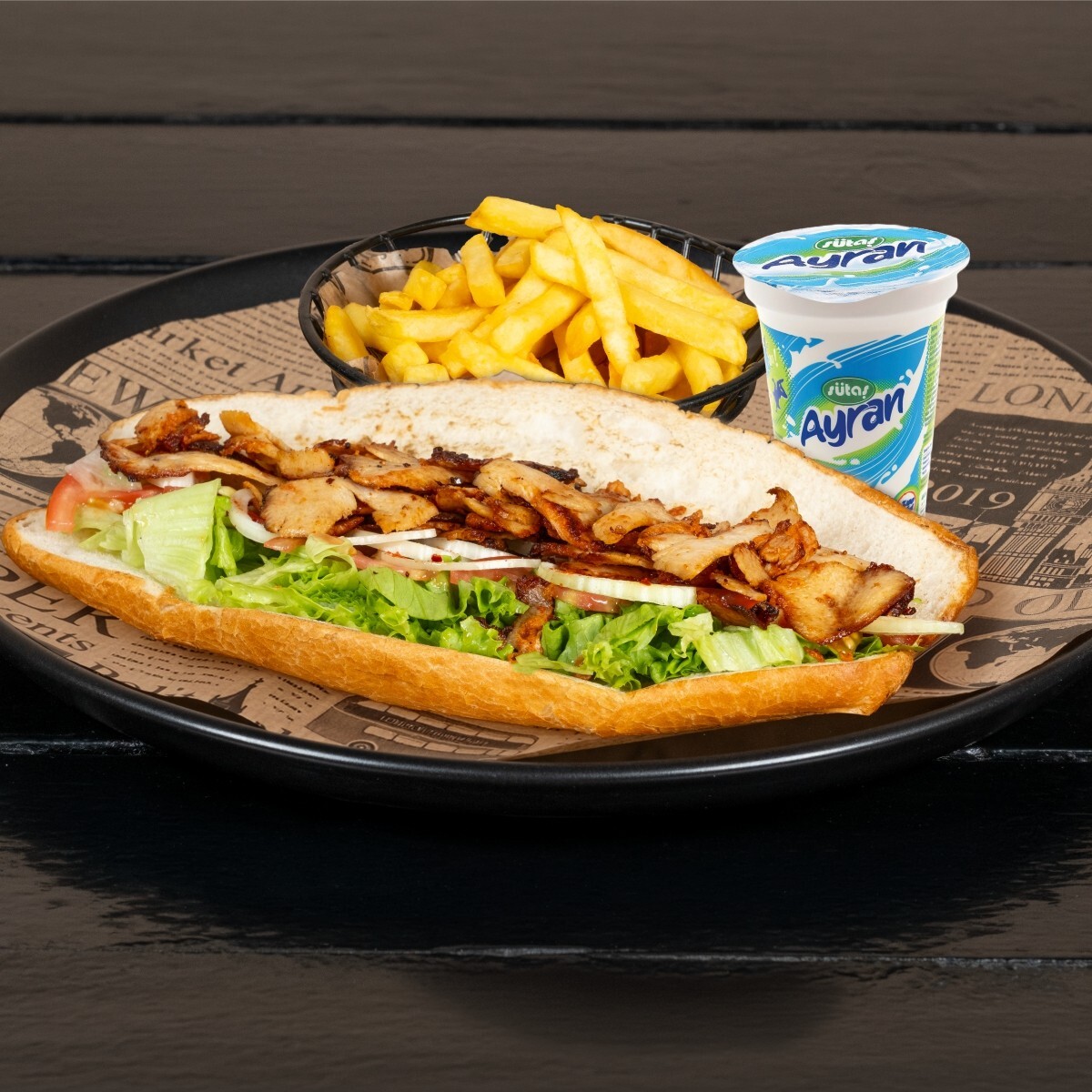 Tavuk Döner Menü 3