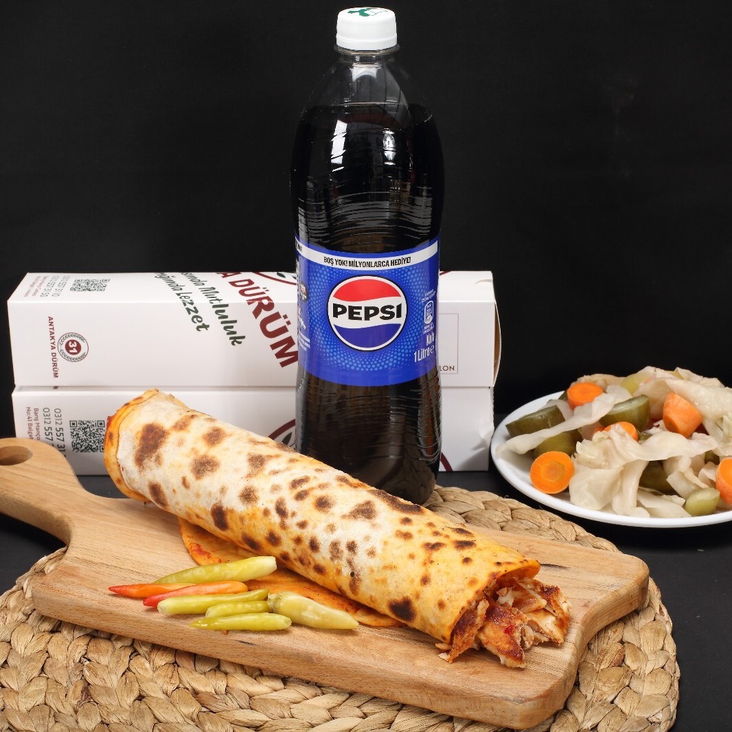 2 Kişilik Tavuk Döner Dürüm Menü