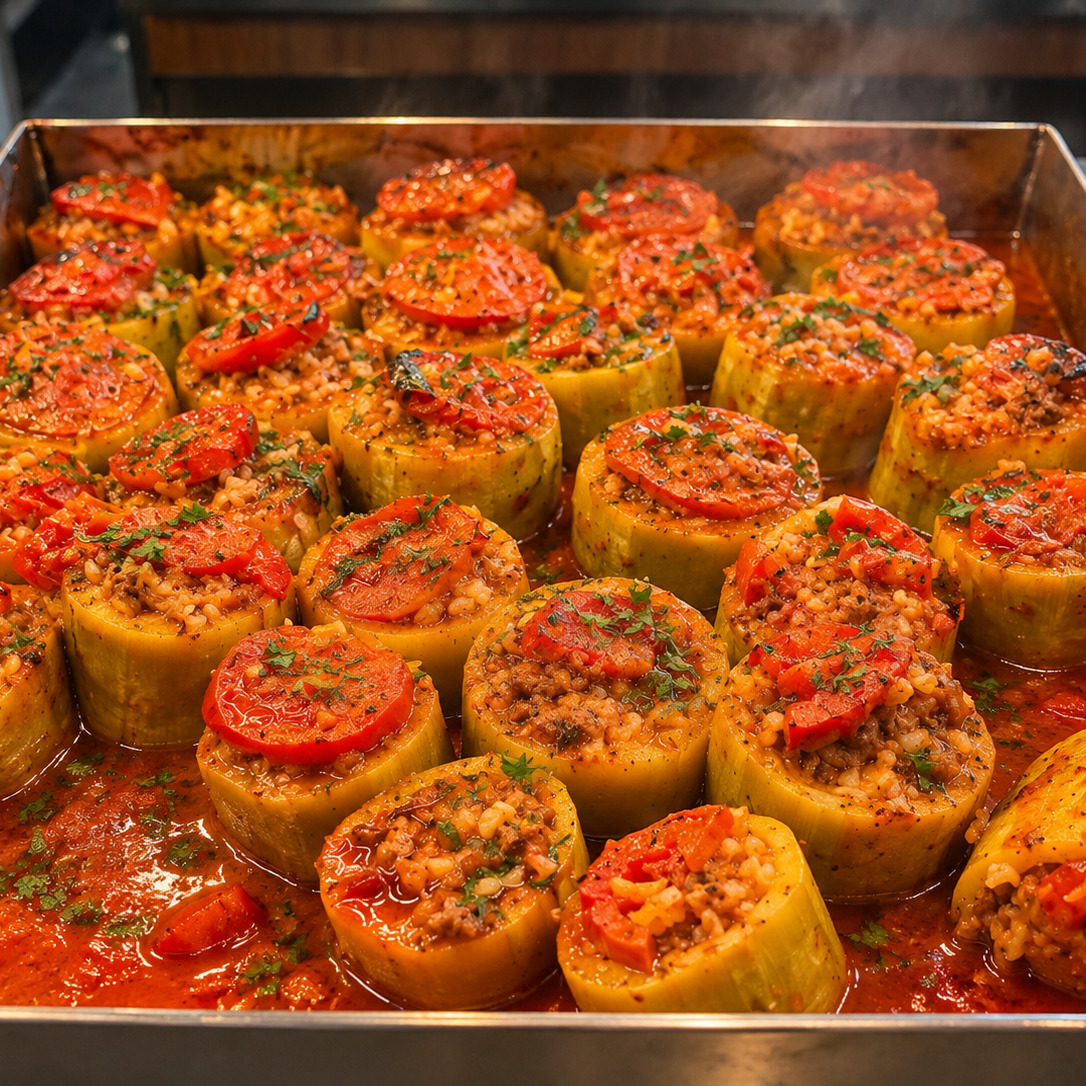 Kabak Dolması + Domates Çorba