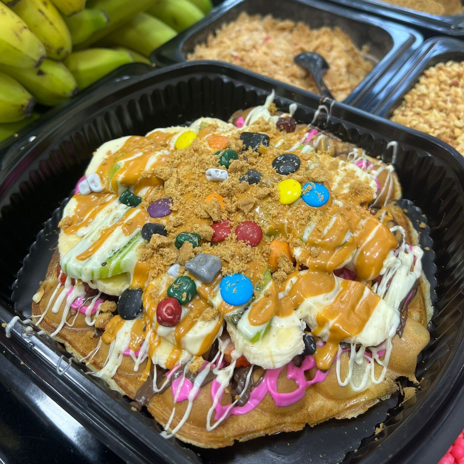 Bowl Waffle+Coca Cola
