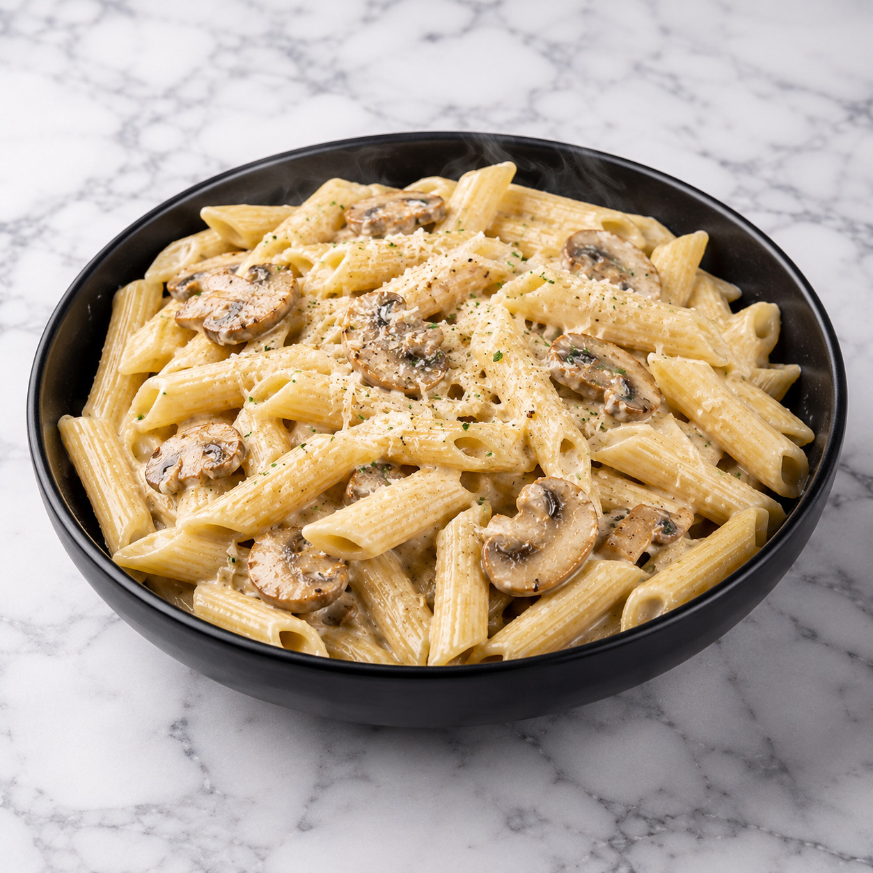 Kremalı Mantar Soslu Penne