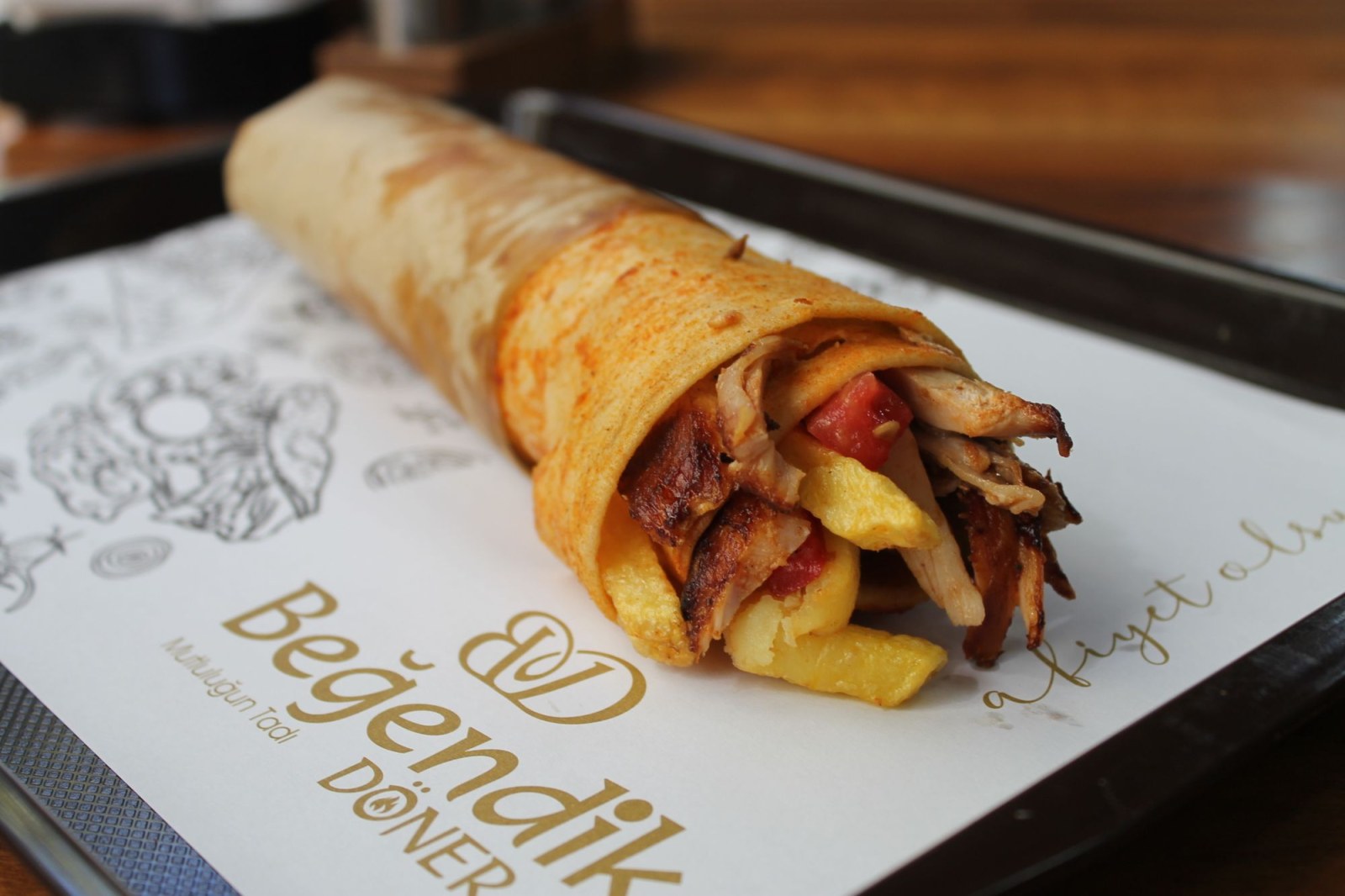 Hatay Usulü Beğendik Tavuk Döner Dürüm