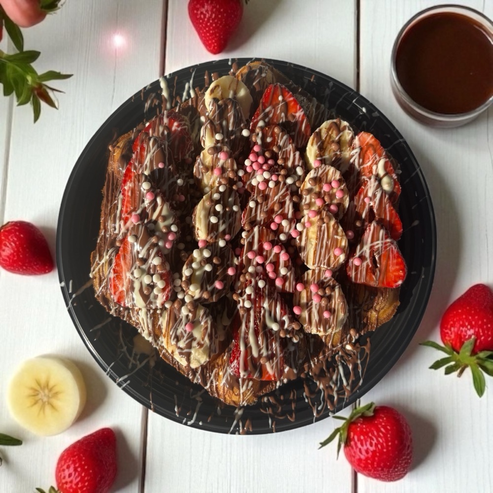 Çilek&Muz Rüyası Bubble Waffle