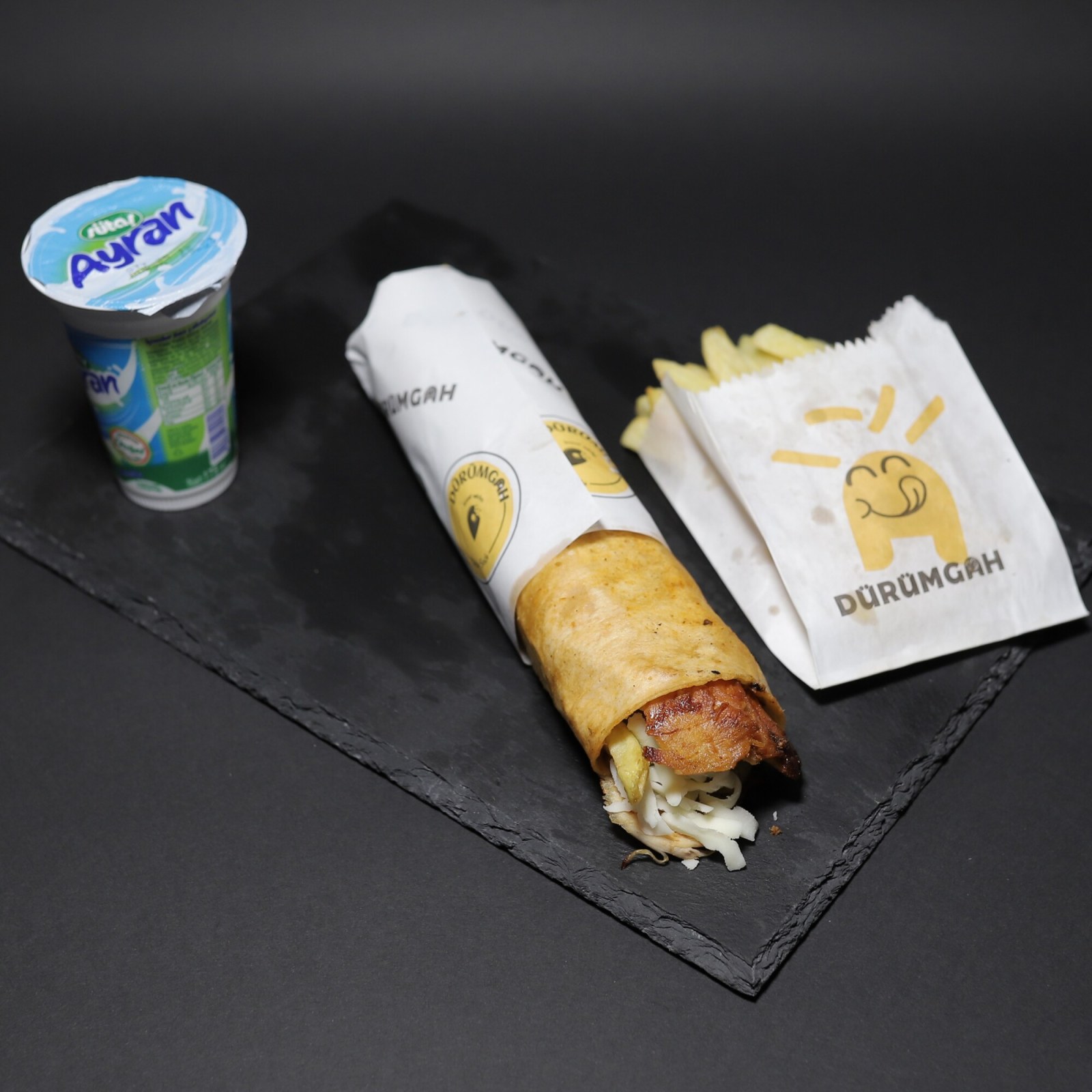 Kaşarlı Tavuk Döner Dürüm Menü