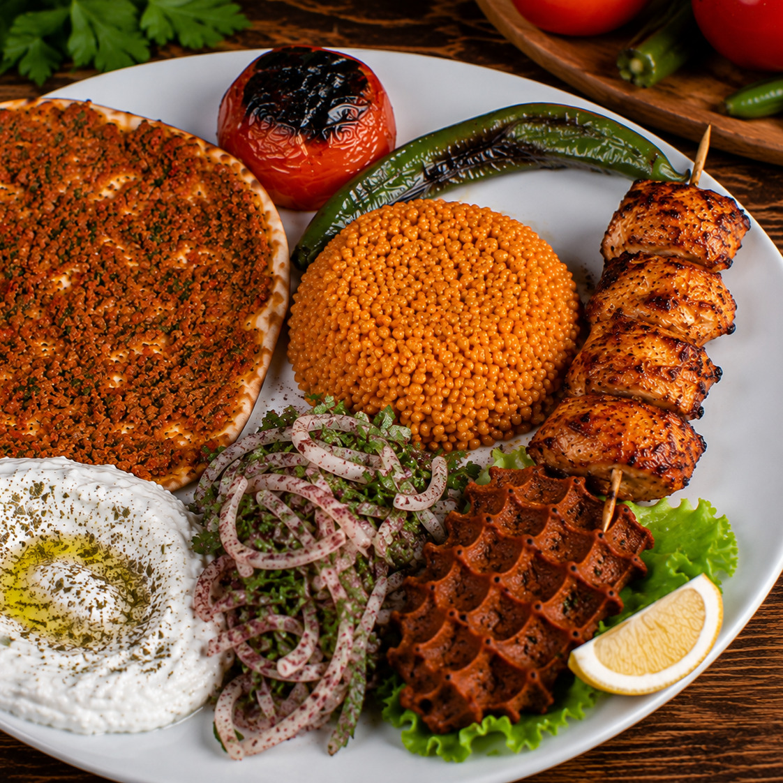 1 Şiş Tavuk 1 Lahmacun