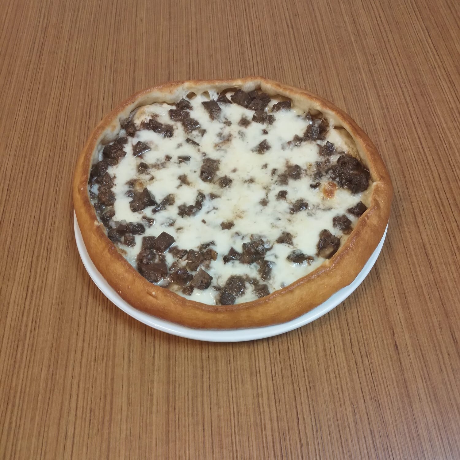 Kavurmalı Kaşarlı Pide (yuvarlak)