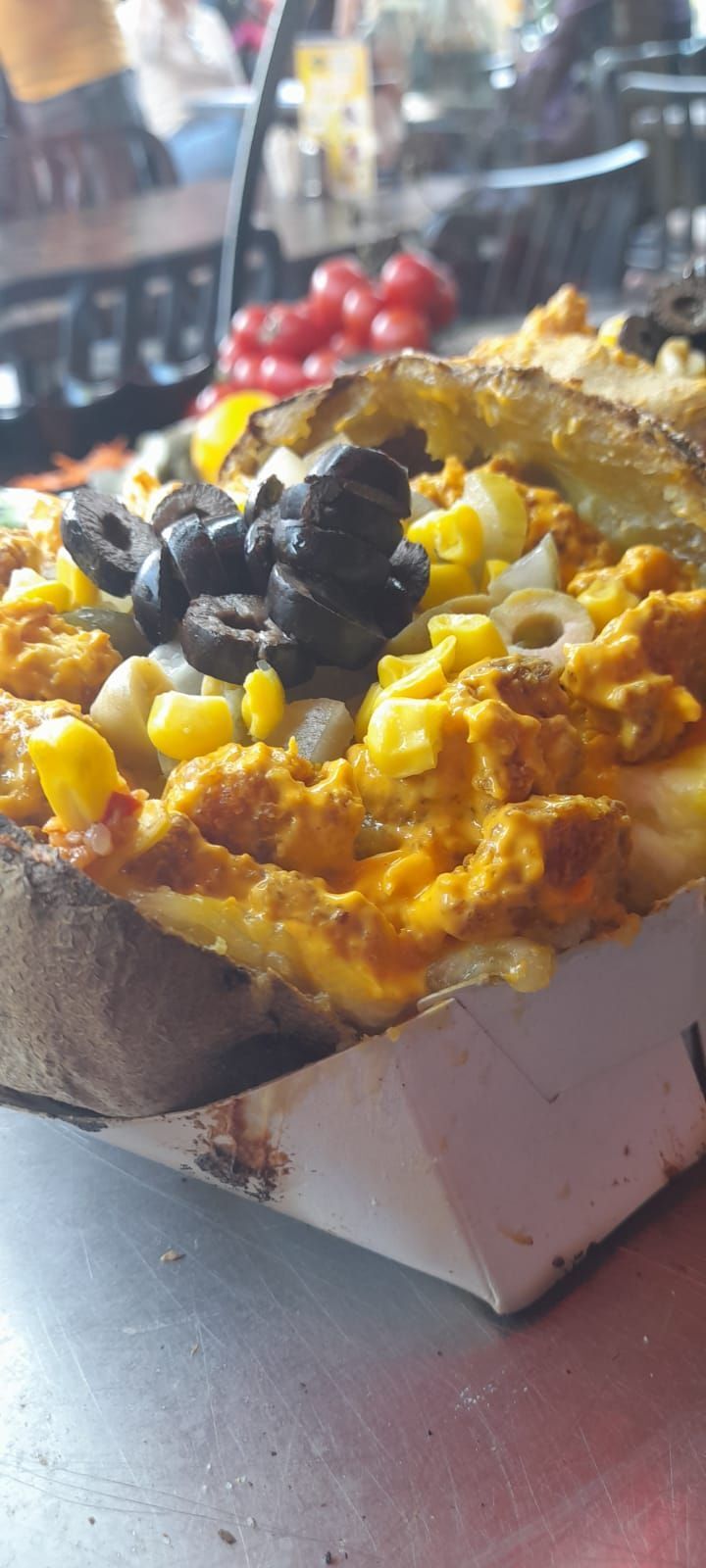 Kaşarlı Cheddar Tavuklu Kumpir
