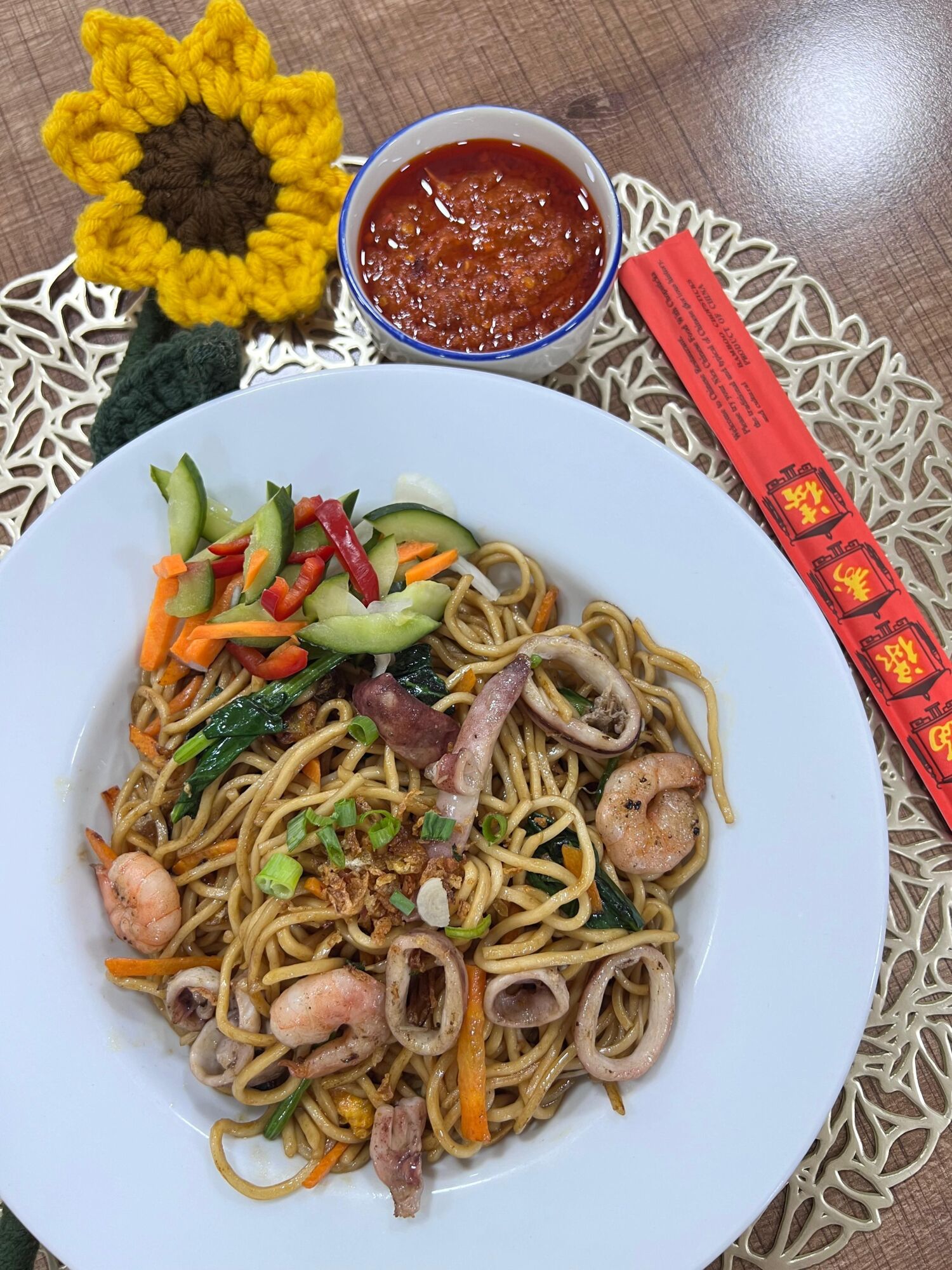 Mie Goreng Seafood Indonesian Noodle