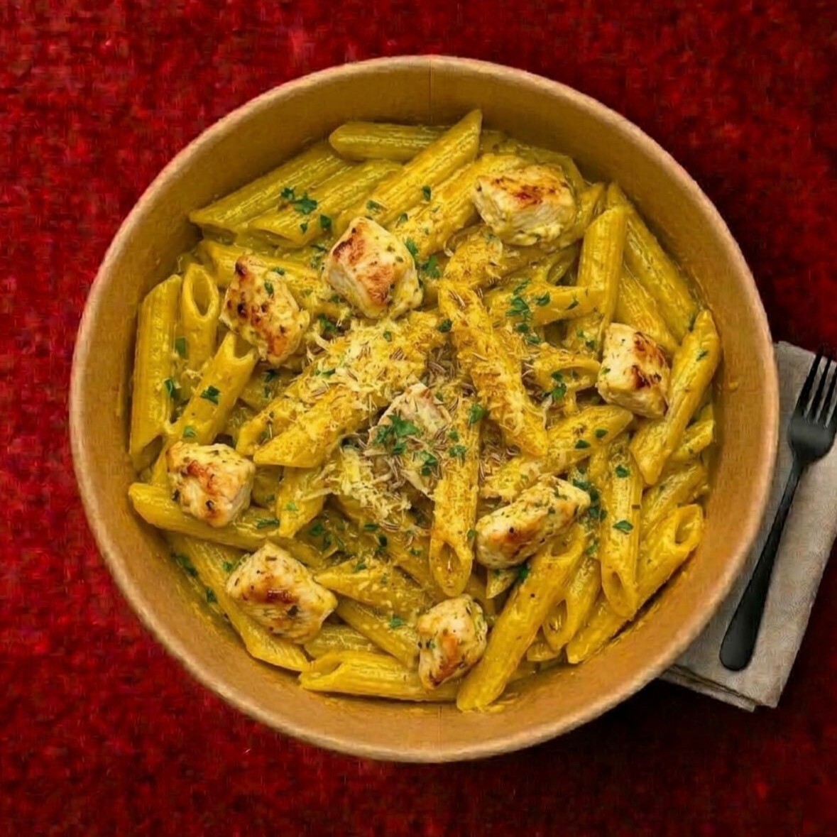 Kovada Köri Soslu Penne
