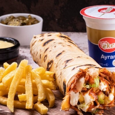 (120 Gr) Hatay Usulü Dürüm+Patates Kızartması+Sarıyer Kola
