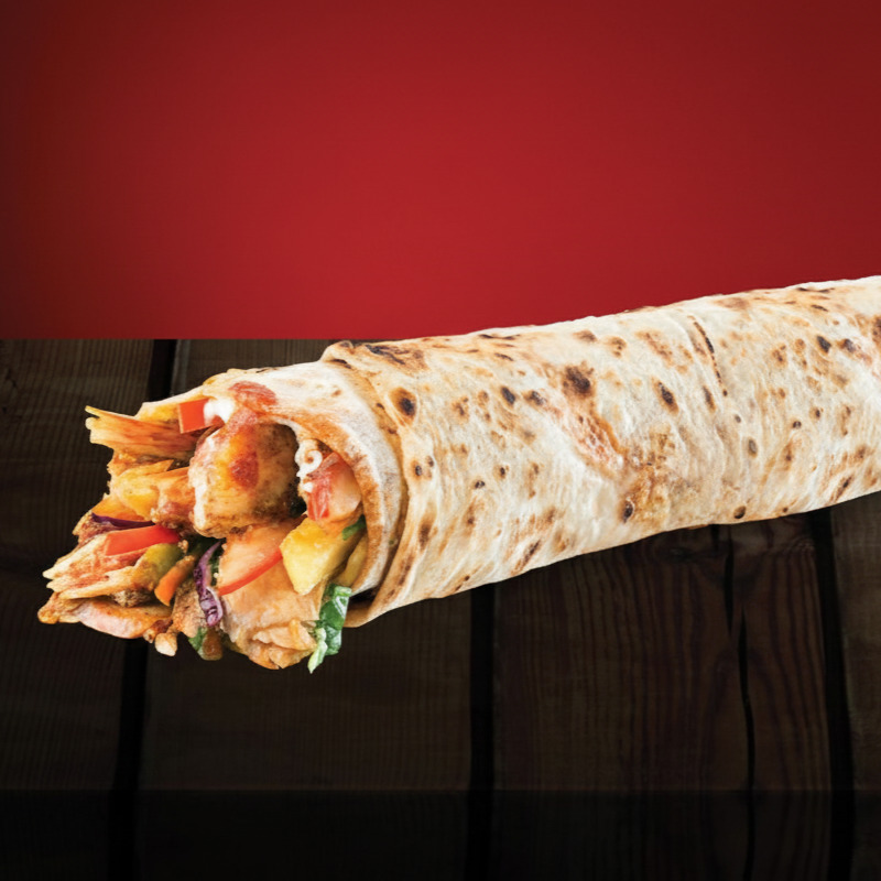 Yufka Ekmeğine Tavuk Döner