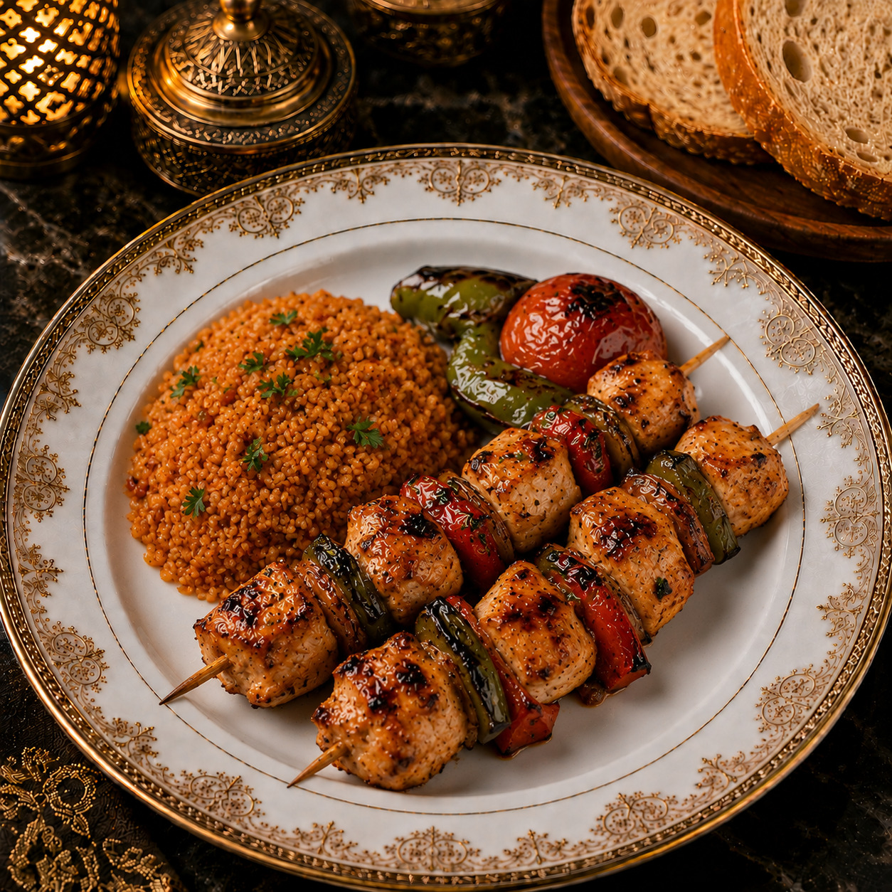 Tavuk Şiş & Bulgur Pilavı
