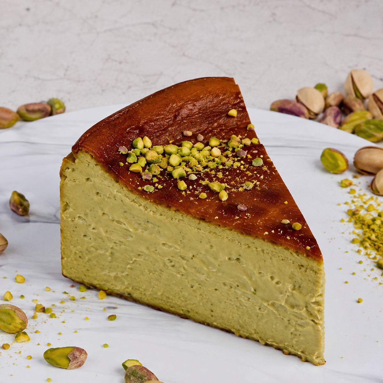 San Sebastian Burnt Cheesecake Fıstıklı