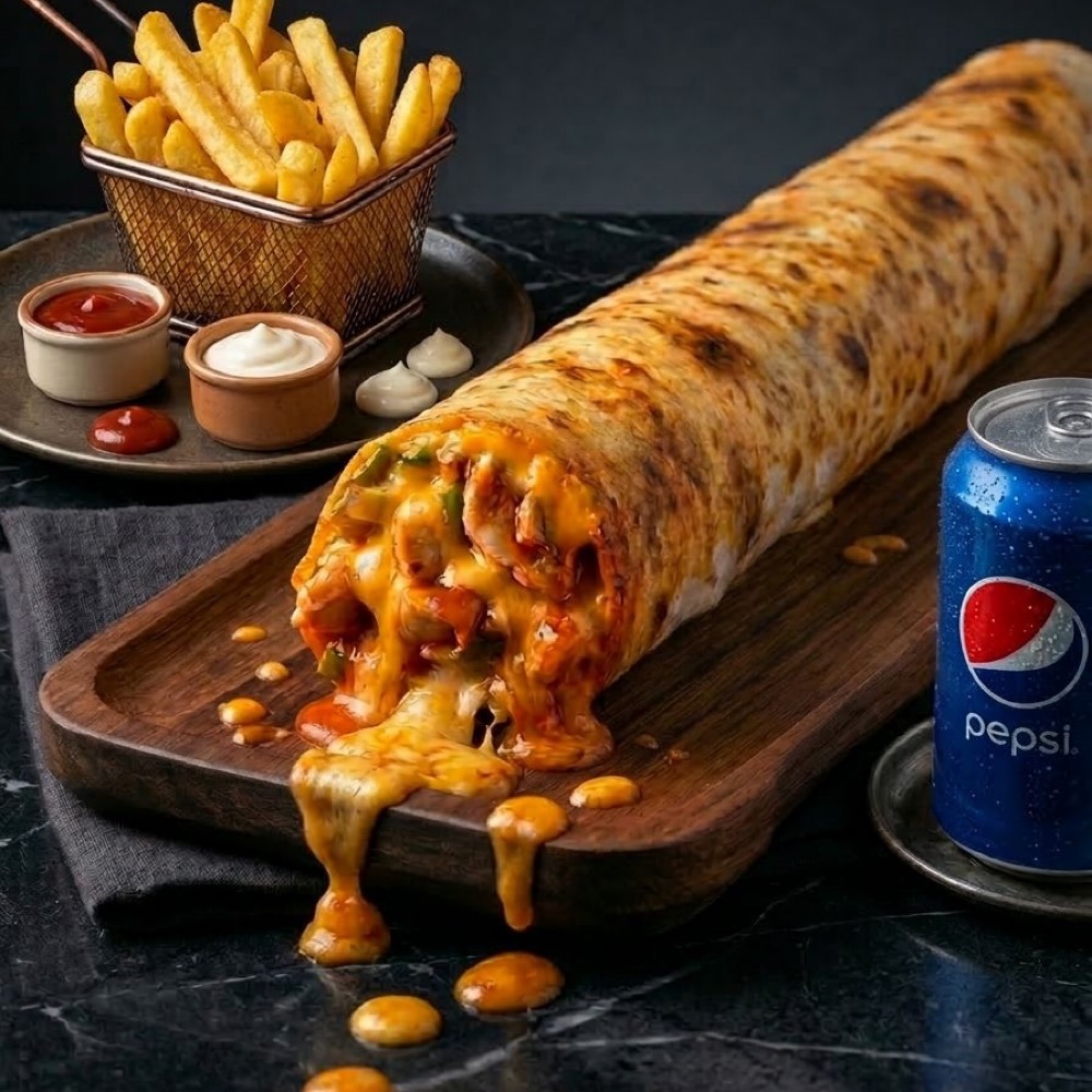 Zurna Dürüm Cheddarlı Colalı Menü ( 150 Gr )
