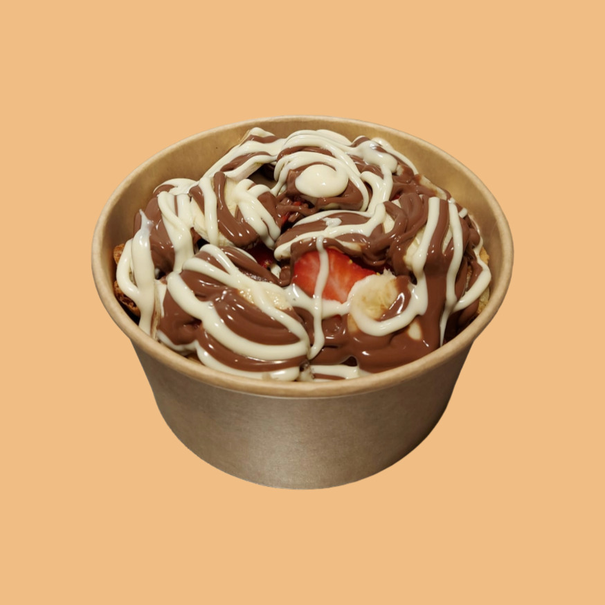 4 Soslu, Waffle Bowl (İki Kişilik)