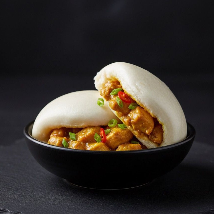 Köri Soslu Chicken Bun