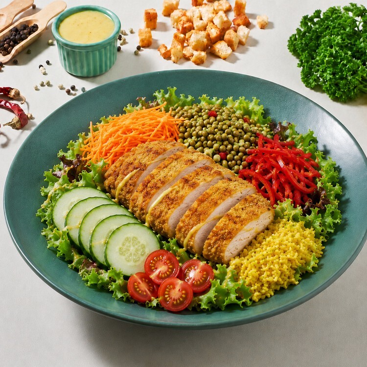 Lets Çıtır Schnitzel Salata