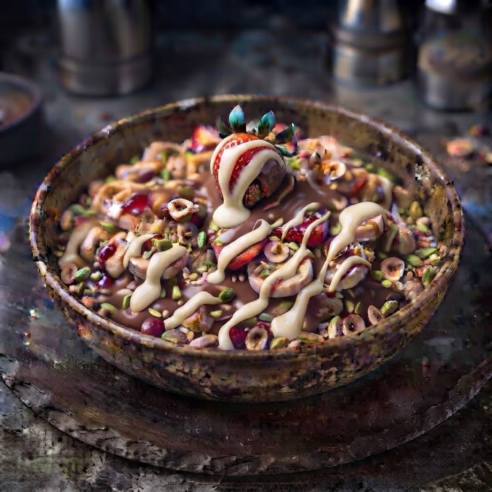 White Waffle Bowl (Büyük Hamur)