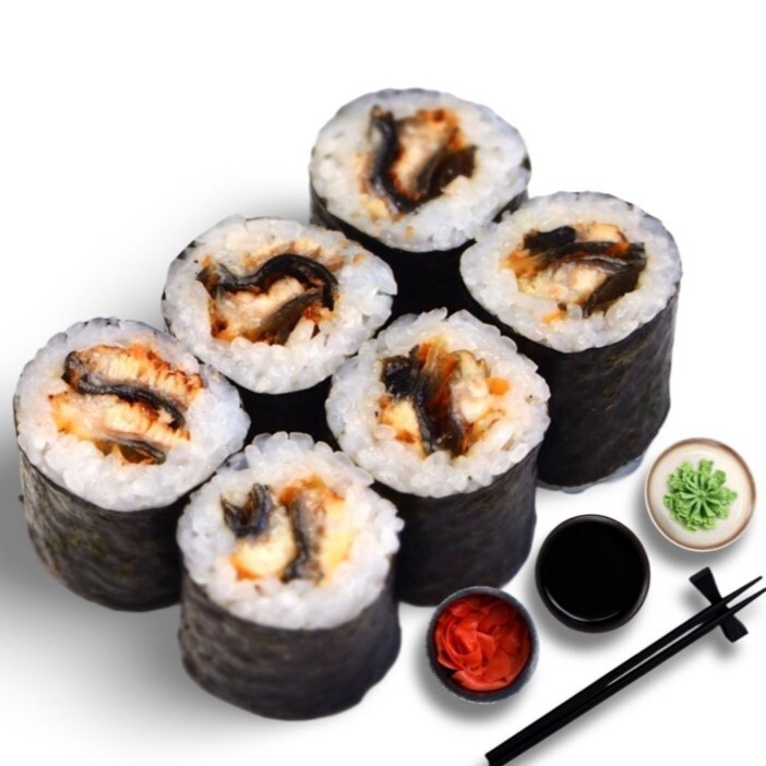 191- Unagi Avokado Maki Roll (6 Pcs.)