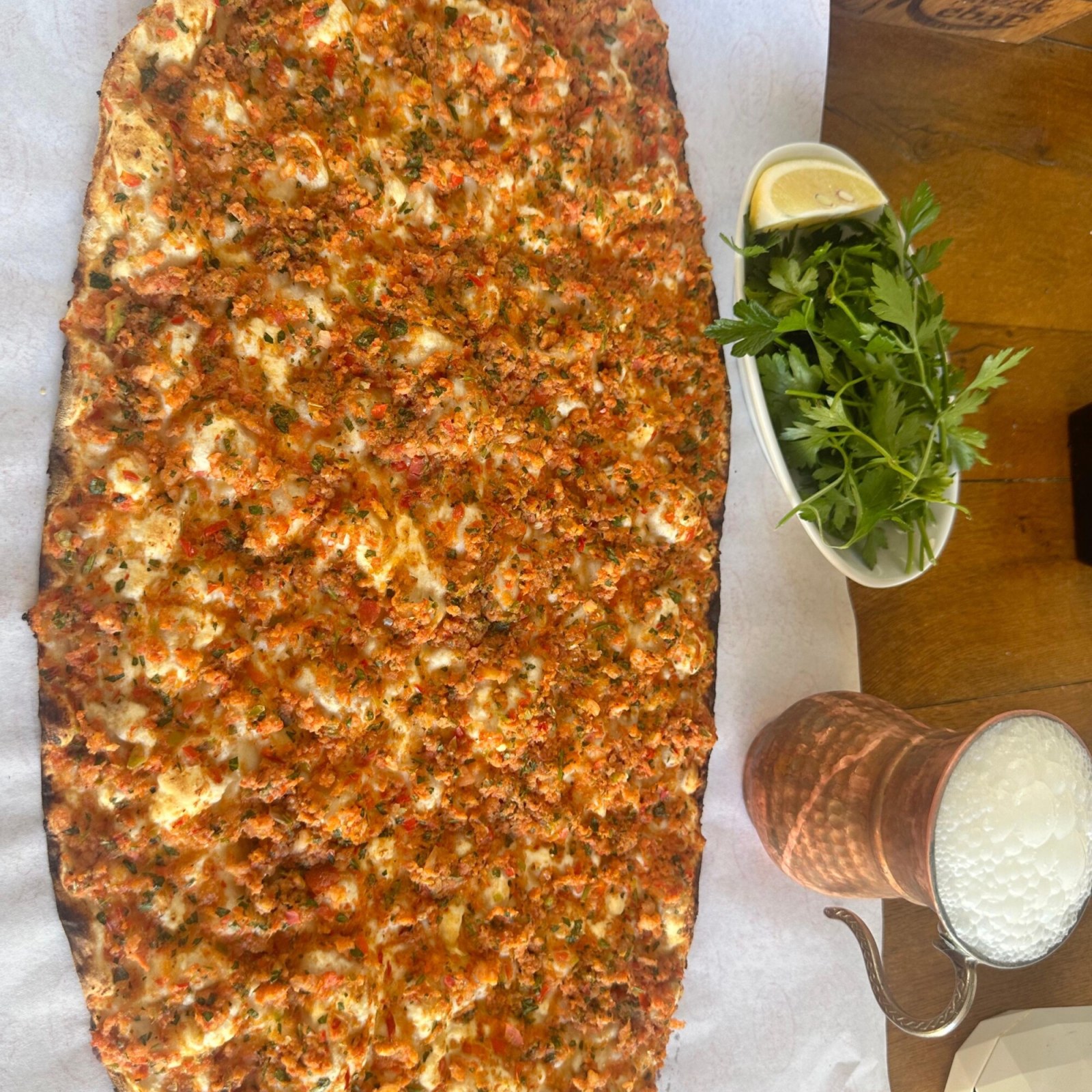 5 Adet Lahmacun Menü