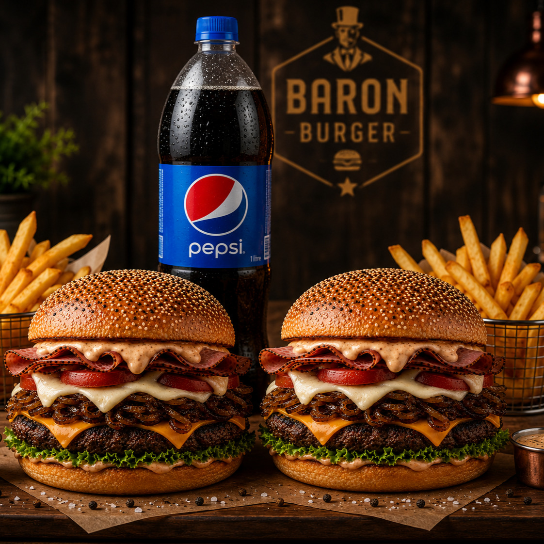 2'li Chef Spesiyal Burger Menü