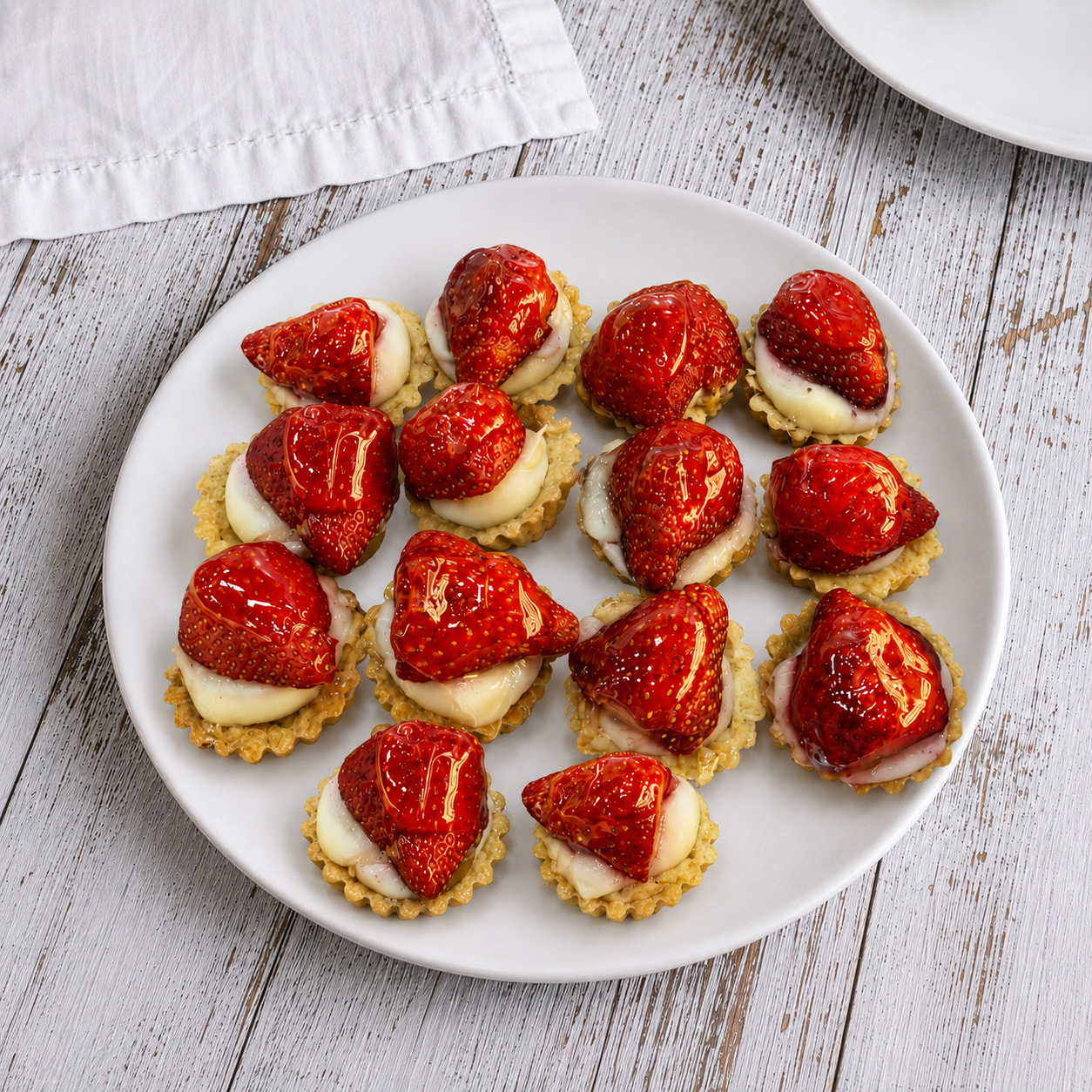Çilekli Tartolet (12 adet) (400 gr)