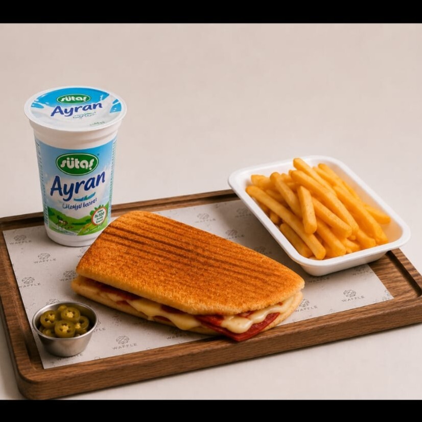 3 Çeyrek Karışık Tost Menü