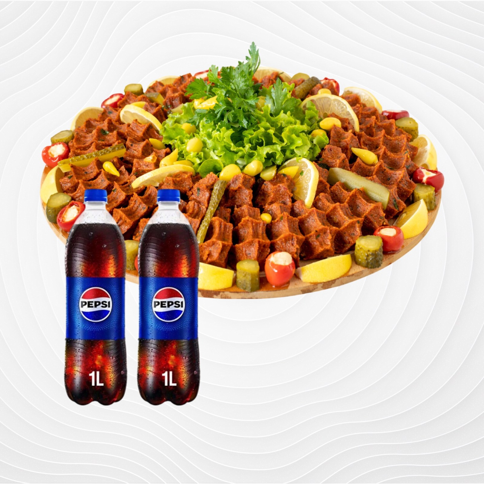 Parti Boy Çiğ Köfte Porsiyon (1,5 Kilo) + 2 Litre Pepsi