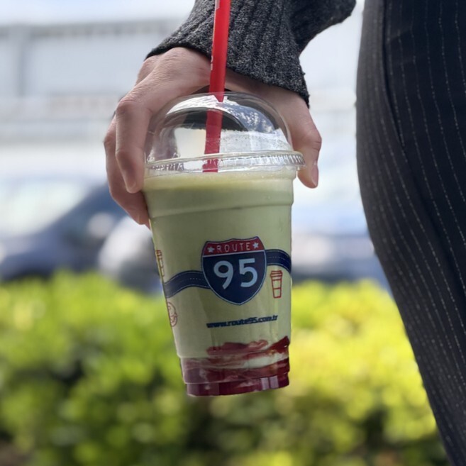 Iced Strawberry Matcha Latte (14 Oz.)