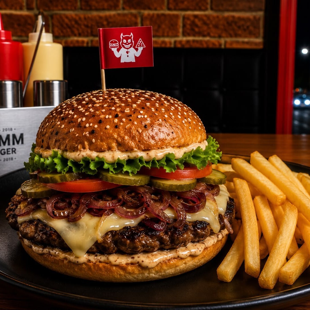 Köz Burger (Köz Patlıcanlı)