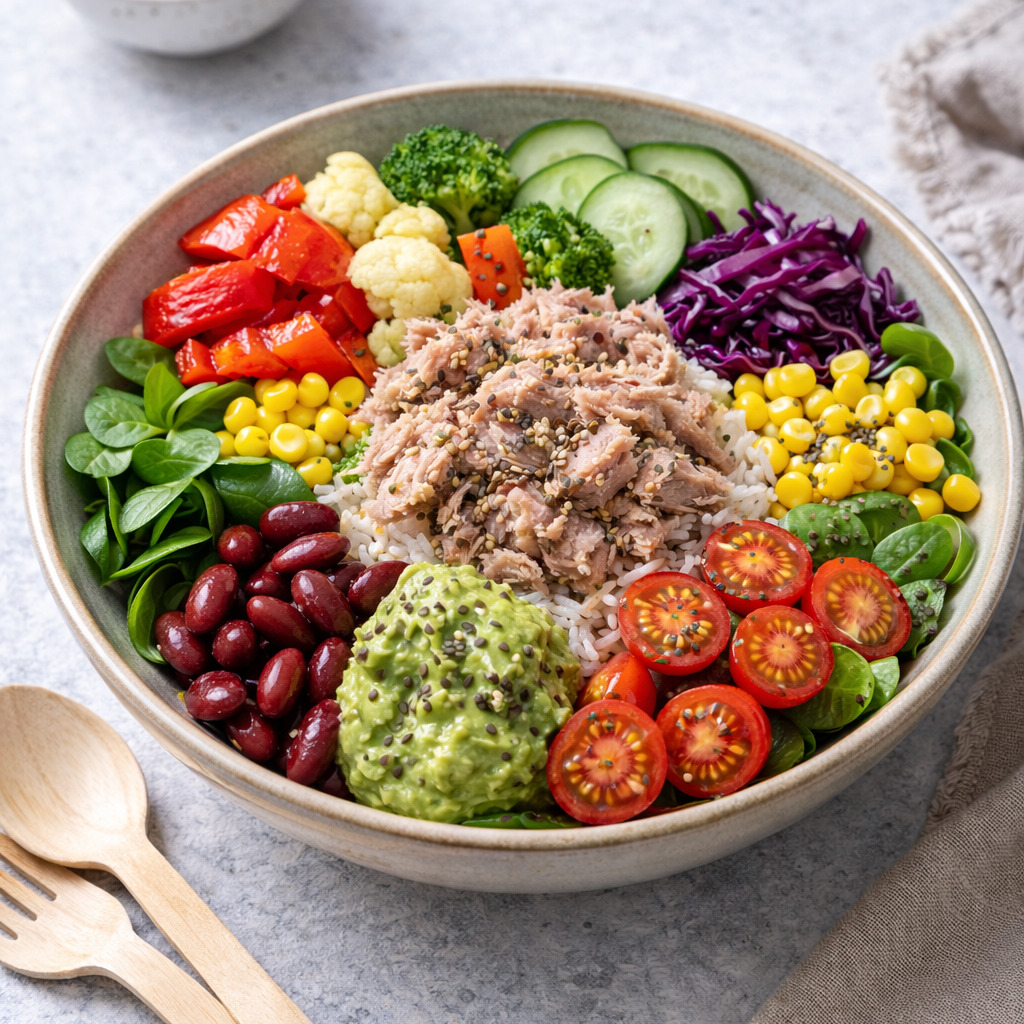 Rokalı Ton Balıklı Fit Bowl