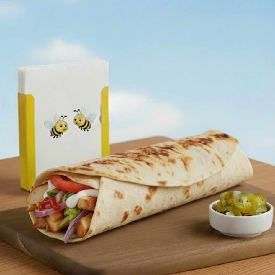 Tavuk Döner Dürüm (Çift Lavaş)