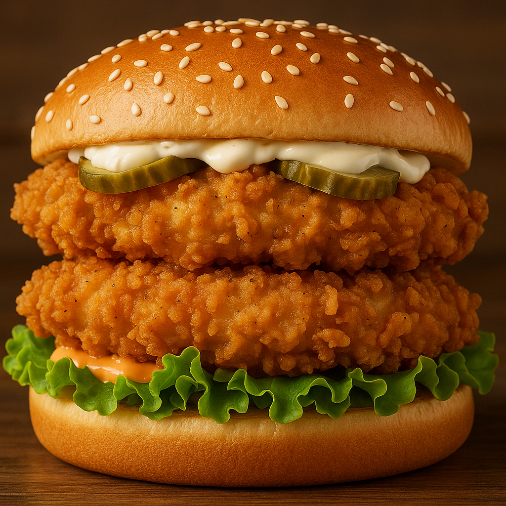 Double Tavuk Burger
