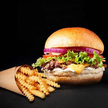 Parmesanlı Smash Burger & Patates Kızartması