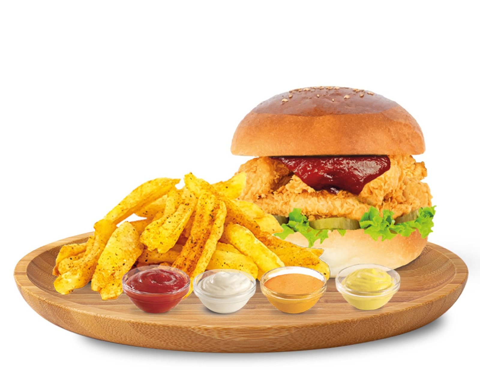 BBQ Chicken Burger + 330 ml Coca-cola