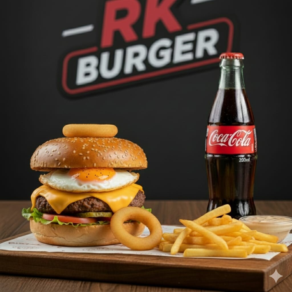 Atom Burger Menü