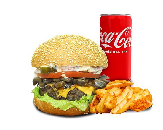 Mushroom Burger Menü