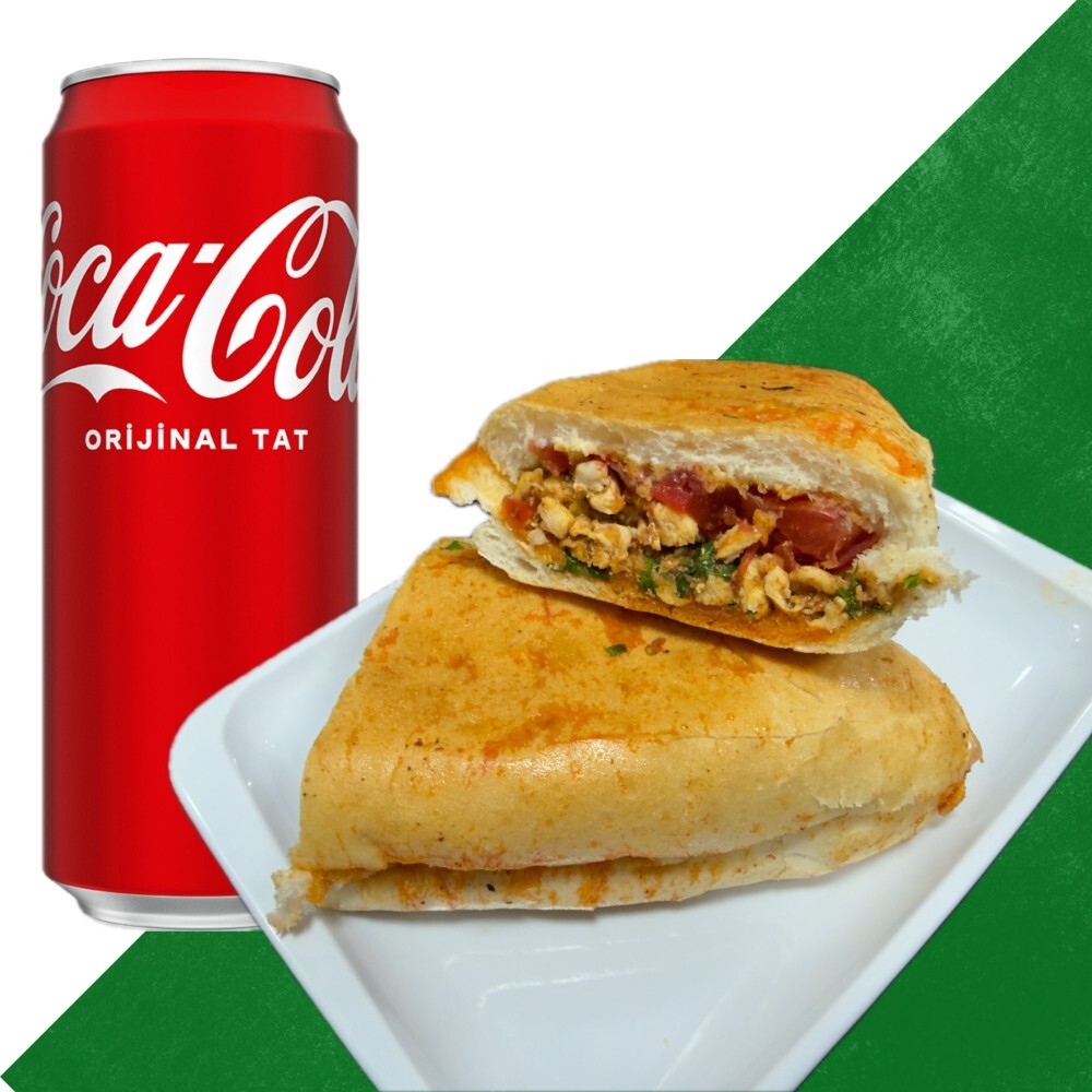 Ekmek Arası Tavuk Tantuni & Coca-Cola (33 cl.)