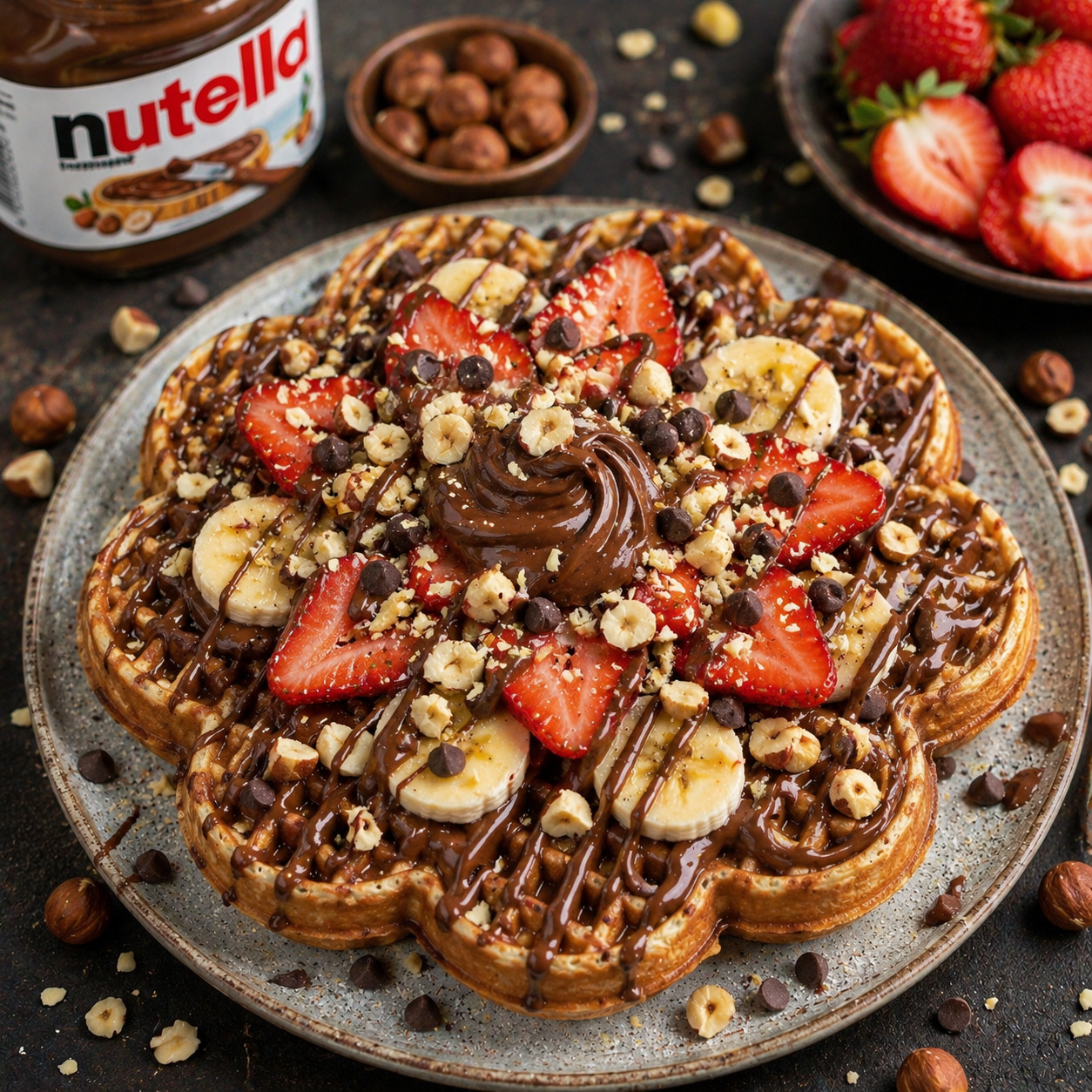 Nutella Aşkı Waffle