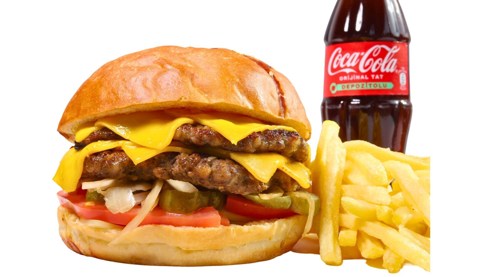 Double Cheeseburger Menü